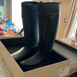 Burberry rain boots